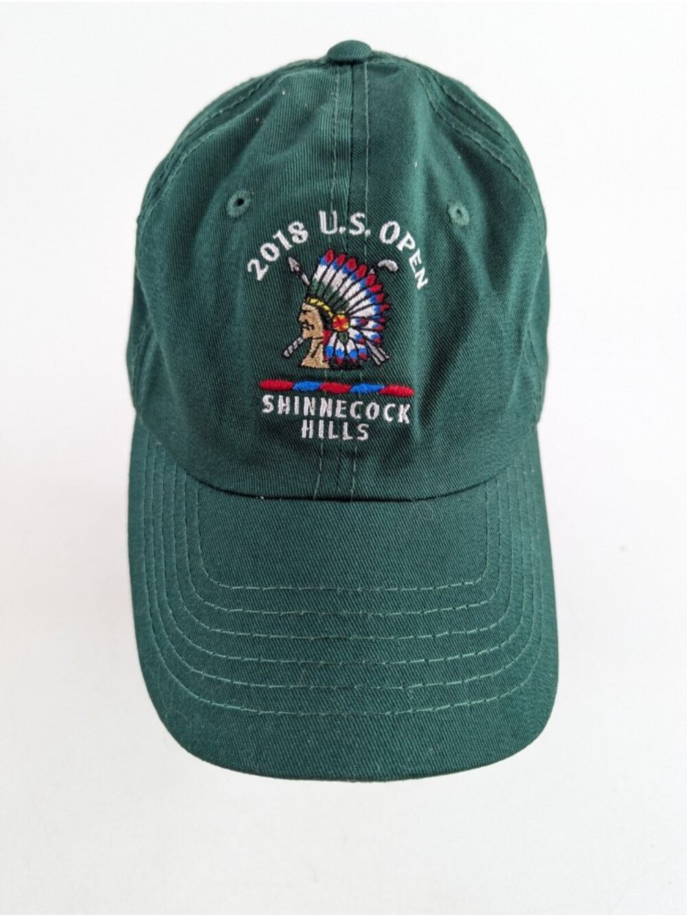 US Open 2018 Shinnecock Hills Hat Green USGA OSFA Adjustable Strapback Cap